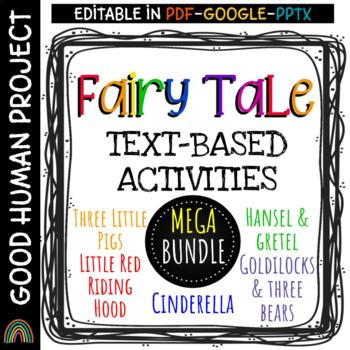 Preview of *BUNDLE* Fairy Tale Text Based Activities | Mentor Texts | Editable