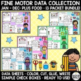 *BUNDLE* Fine Motor Data Collection - JAN-DEC Color, Cut, 