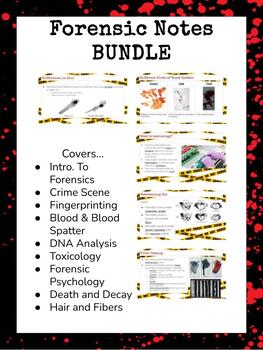 Preview of *BUNDLE* Forensic Notes - Editable & Digital Format