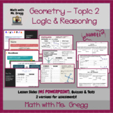 *BUNDLE* Geometry - Topic 2 Logic Reasoning (MS POWERPOINT