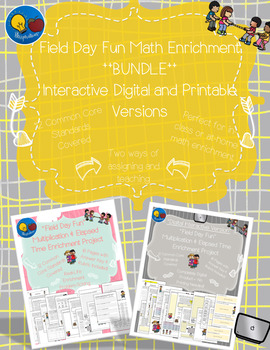 Preview of **BUNDLE** Grade 3 Multiplication Enrichment | Field Day Fun