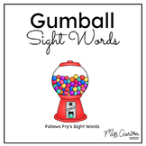 **BUNDLE** Gumball Sight Words-Fry's Words #1-400 (Kinderg