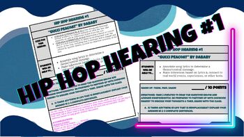 Preview of [BUNDLE] HIP HOP HEARING #1 "Gucci Peacoat" DaBaby--Close Reading Lyrics in ELA