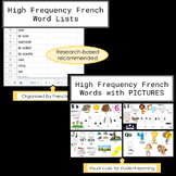 High Frequency French Words Bundle - teacher and student r