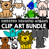 *BUNDLE* How to draw ANIMALS Clip Art