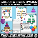 *BUNDLE* I Can Space Words & Letters - Balloon & String Sp