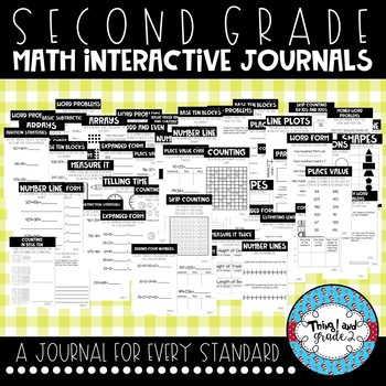 Preview of *BUNDLE* Interactive Math Journals for EVERY Second Grade Math Standard!