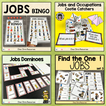 Download Reading, Writing Activities, Games, Task Cards - Jobs and ...