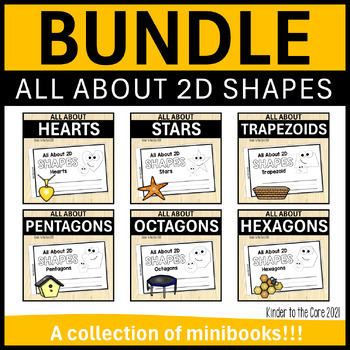 Preview of ***BUNDLE*** Kindergarten Geometry | All About 2D Shapes B