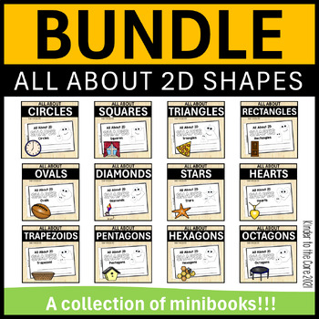 Preview of ***BUNDLE*** Kindergarten Geometry | All About 2D Shapes C