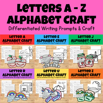 Preview of **BUNDLE** Letters A-Z Alphabet Craftivity - Phonics Formation & Sound Craft