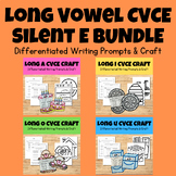 **BUNDLE** Long Vowel Silent E Phonics Writing Craftivity 