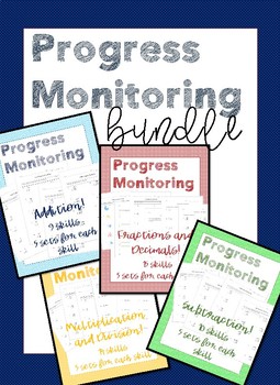 Preview of {BUNDLE} Math Progress Monitoring Probes