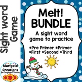 Bundle Melt a NO PREP Sight Word Game for Pre Primer throu