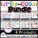 BUNDLE Addition and Subtraction Math WRITE THE ROOM Activi