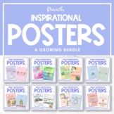 French Growth Mindset & Inspirational Posters - A GROWING BUNDLE