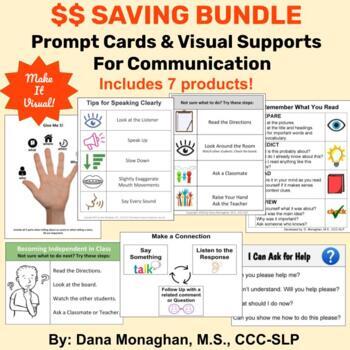 Preview of **BUNDLE** Prompt Cards & Visual Supports for Communication Value Bundle