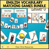 English Vocabulary Matching Games BUNDLE