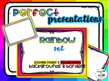 Preview of [BUNDLE] Rainbow background with borders