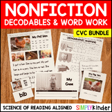 Nonfiction CVC Decodable Readers w/ Real Pictures, Passage