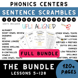 FULL BUNDLE! Sentence Scramble Centers -Cut & Arrange- *UF