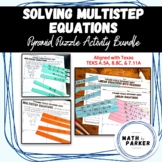 [BUNDLE] Solving Multistep Equations - Pyramid Puzzles
