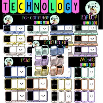 Preview of Technology Clip Art BUNDLE. Electronic Devices.