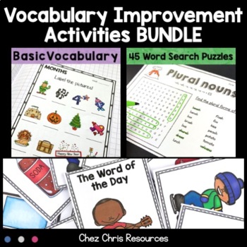 Preview of Vocabulary Improvement Activities BUNDLE