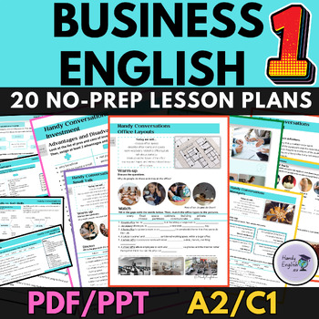 Preview of [BUSINESS ENGLISH] Bundle: ESL Business vocabulary, listening and speaking
