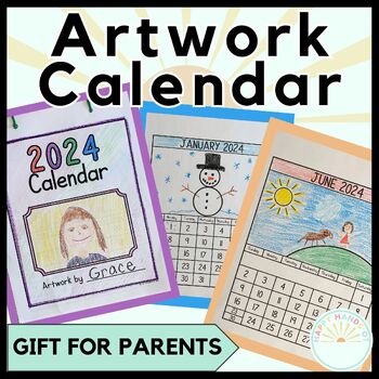 Preview of 2024 Calendar Gift - Mother's Day Gift or Fathers Day Gift To Parents From Child