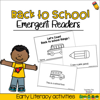 Preview of Back To School Emergent Beginner Reader Sight Word Mini Books