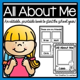 { Back to School } All About Me Book - Now Editable!