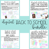  Back to School BUNDLE • Class Info • Parent Forms • Meet 