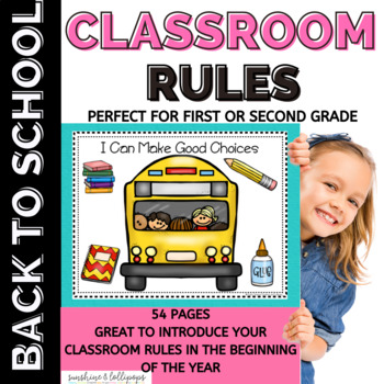 Preview of  Back to School Classroom Rules and Expectations for First and Second Grade