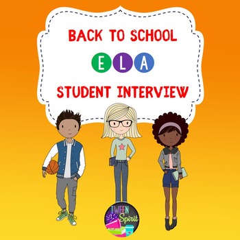 Preview of Back to School Student Interest Inventory for Middle and High School -ELA