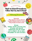 "Back to School Procedures-Play-dough fun!"