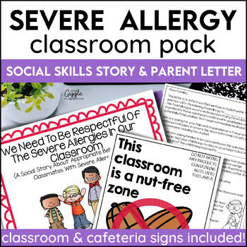 Preview of FREE Back to School Severe Food Allergy Classroom Pack