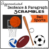 {Ball Sports} Sentence & Paragraph Scrambles