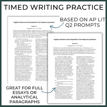 prose analysis essay prompts