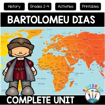 Preview of  Bartolomeu Dias Early Explorers Comprehension Passages Activities Map Flip Book