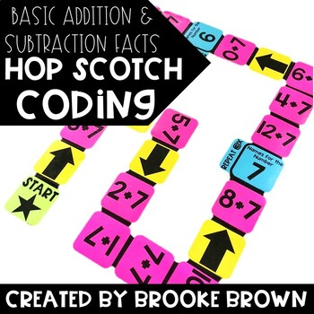 Preview of (Basic Facts) Hop Scotch Coding®