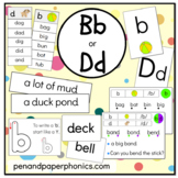 ‘Bb or Dd’ Pack: Words, Phrases, Sentences, Story, Flashca