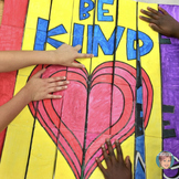 "Be Kind" 3D Collaboration Poster | Great Kindness Activity!