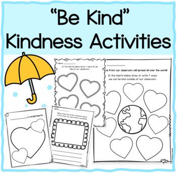 Preview of “Be Kind” by Pat Zietlow Miller- Kindness Activities