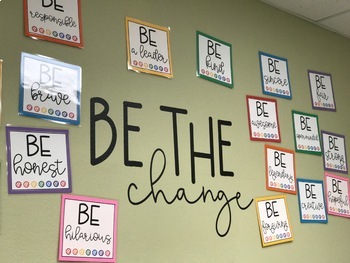 BE THE CHANGE Bulletin Board Kit Letters Classroom Decoration -  Hong  Kong