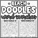 "Beach" Doodle Word Searches | Fun Challenge, Early Finish