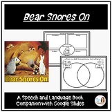 "Bear Snores On" Speech Therapy Book Companion and Distanc