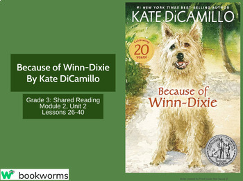Preview of "Because of Winn-Dixie" Google Slides- Bookworms Supplement