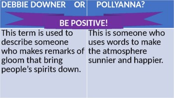 Preview of "Bee Positive!" Connotation Game