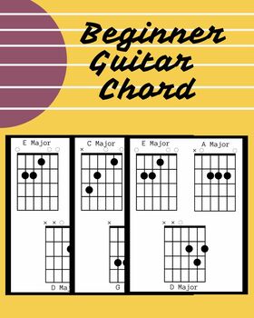 Preview of  Beginner Guitar Chord Chart